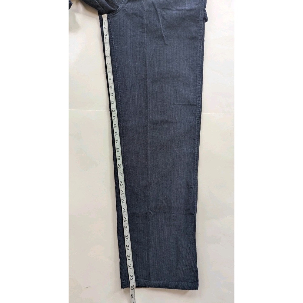 Riveted by Lee  Corduroy Pants Womens Sz 12 Medium  Blue Relaxed Cotton - Picture 10 of 11